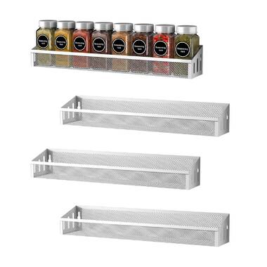 Spice rack best sale metal wall